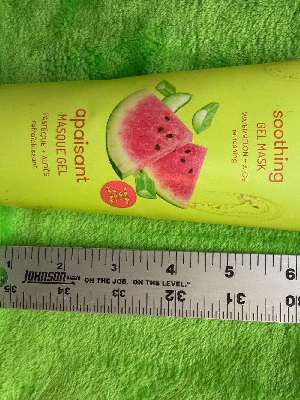 Freeman Soothing Gel Mask Watermelon Aloe 6oz Slightly Used
